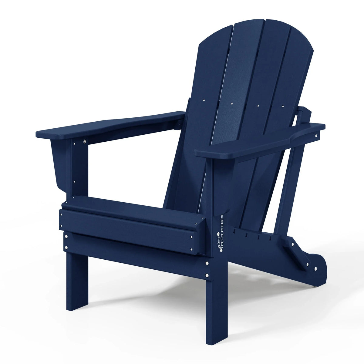 Polytrends Laguna, kleurvaste, weerbestendige, inklapbare Adirondackstoel voor buiten op het terras