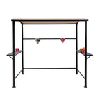 Abri de barbecue extérieur avec auvent, structure en acier, 5 ft. x 8 ft.