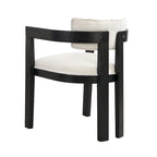 Conrad Sophisticated Modern Dining Chair With Armrest by Christopher Knight Home