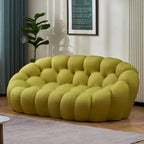 Gebogenes Bubble-Sofa für 2 Personen in Wabenform mit 3D-Textilgewebe fürs Wohnzimmer, Salon oder Apartment