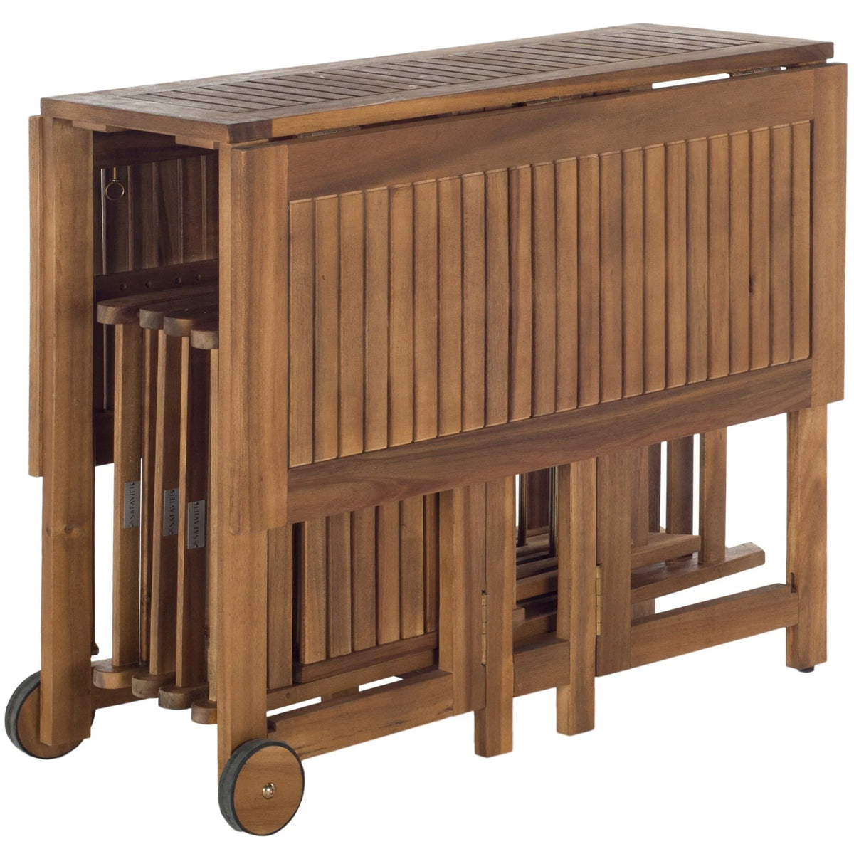 Zestaw mebli jadalnianych SAFAVIEH Outdoor Brandy, 5 elementów - 43Wx35Dx29H