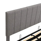 Polsterbett in Queen-Size mit hydraulischem Stauraumsystem - Beige