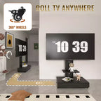 TV-meubel voor tv’s van 32-75, in hoogte verstelbare mobiele tv-wagen met lade en wielen voor de woonkamer, slaapkamer en kantoren -ModernLuxe