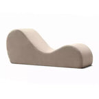 Méridienne élégante Avana pour le yoga - Fabriquée aux États-Unis - Idéale pour les étirements, la détente, l’exercice et plus encore, 60D x 18W x 26H pouces, gris clair