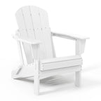 Polytrends Laguna, kleurvaste, weerbestendige, inklapbare Adirondackstoel voor buiten op het terras