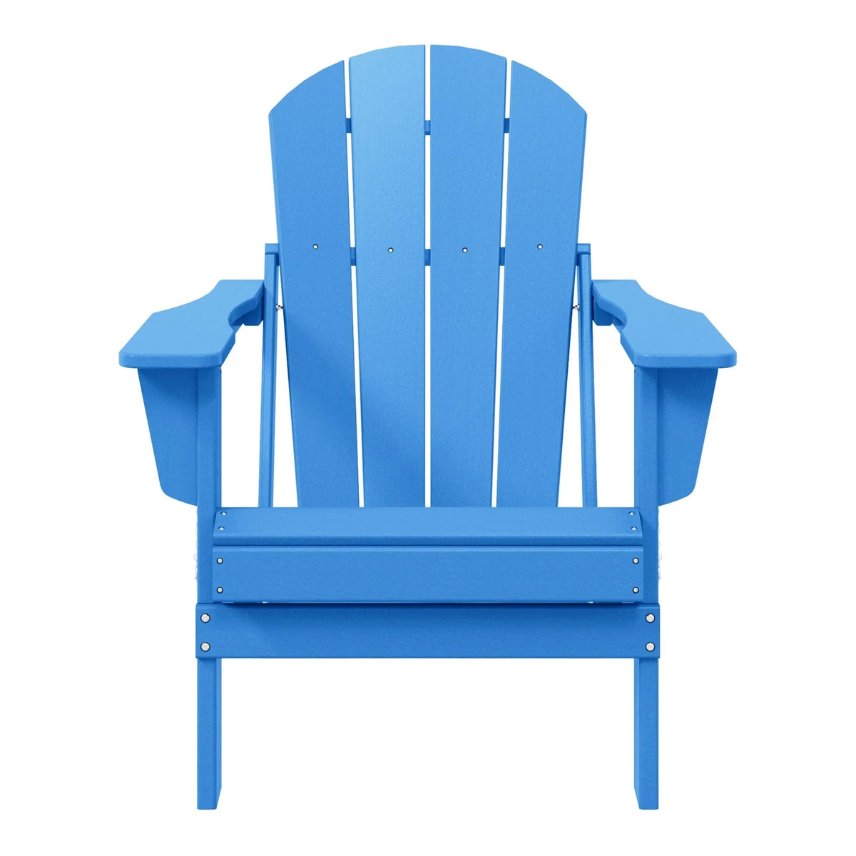 Polytrends Laguna, kleurvaste, weerbestendige, inklapbare Adirondackstoel voor buiten op het terras