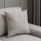 Modernes übergroßes Chaiselongue-Schlafsofa im Mid-Century-Stil mit Kissen
