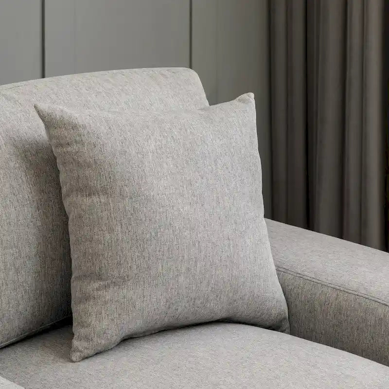 Modernes übergroßes Chaiselongue-Schlafsofa im Mid-Century-Stil mit Kissen