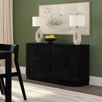 Plank+Beam Contour Sideboard aus Massivholz mit 3 Türen, 59-TV-Ständer fürs Wohnzimmer