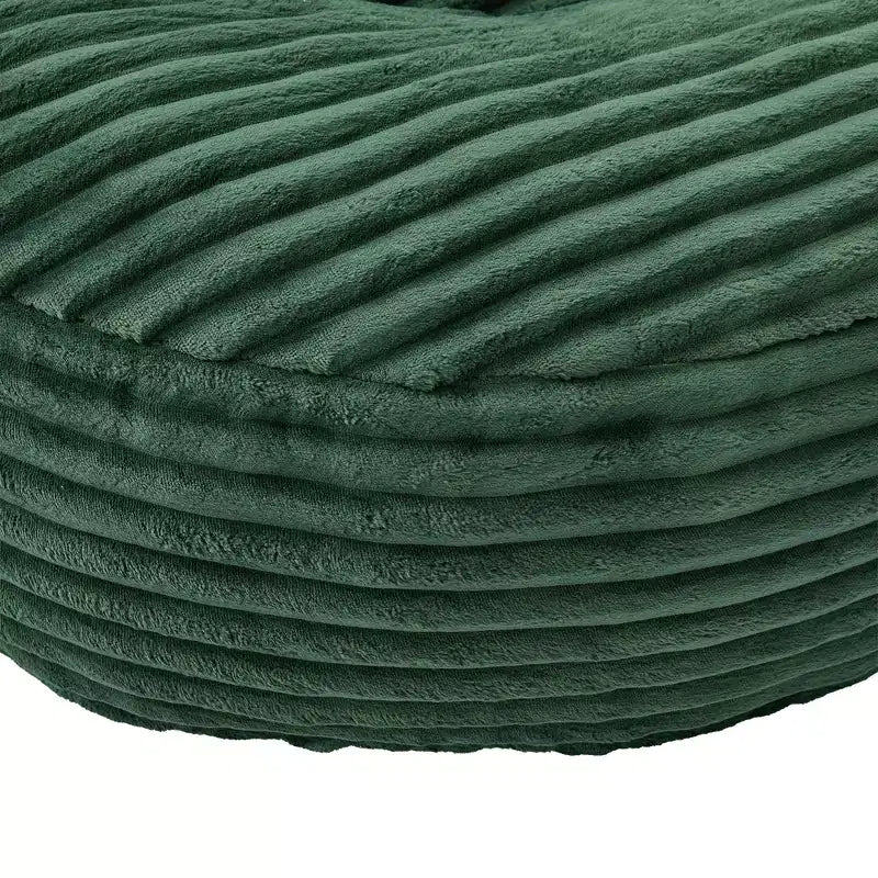 Sofa typu bean bag dla dorosłych i dzieci, duży fotel typu bean bag z sztruksu, 3 poduszkami i podłokietnikami do salonu lub sypialni