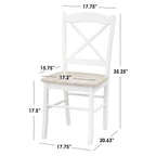 Eetkamerstoelen in landelijke cottage-stijl van Simple Living (set van 2)