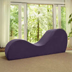 Méridienne élégante Avana pour le yoga - Fabriquée aux États-Unis - Idéale pour les étirements, la détente, l’exercice et plus encore, 60D x 18W x 26H pouces, gris clair