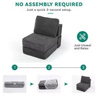 Modulares Cloud-Ecksofa, bequemes Cord-Ecksofa mit tiefer Sitzfläche und hohen Kissen, einfach zu montieren