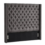 Nur gepolstertes Wingback-Kopfteil mit Knopfheftung, Naples, von iNSPIRE Q Artisan