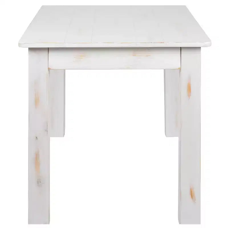 Flash Furniture, rechteckiger Farm-Esstisch aus massivem Kiefernholz, 46 x 30
