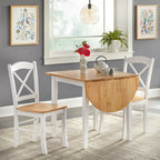 Simple Living Essgruppe im Landhausstil mit Klapptisch, 3-teilig