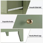 Kommode mit 5 Schubladen, 42.5 Zoll hoch, für das Schlafzimmer, Holzschrank mit 11.9 Zoll tiefen Schubladen und goldenen Metallgriffen, ideal für Eingangsbereich oder Flur