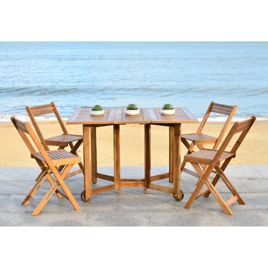Zestaw mebli jadalnianych SAFAVIEH Outdoor Brandy, 5 elementów - 43Wx35Dx29H