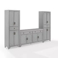 3-delige Tara-dressoir- en voorraadkastset, verweerde afwerking - Crosley