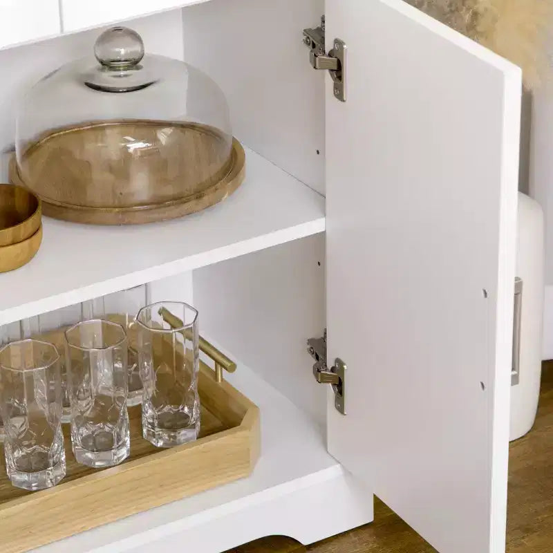 Buffet de cuisine moderne avec rangement, meuble d’îlot de cuisine pour salle à manger et salon