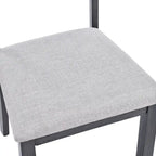 Slat Back Wood Dining Chairs Set of 4