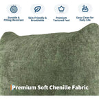 Modulares Zweisitzer-Sofa aus Chenille, Cloud-Sofa mit 2 Sitzplätzen und hochelastischem Schaumstoff, bodenloses Sofa für kleine Räume