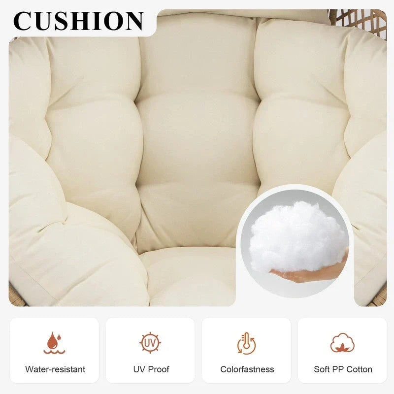 FINCATI eistoel voor binnen, eistoel voor buiten met draagvermogen van 440 lbs, extra grote eistoel met voetenbank, luxe comfortabele eistoel met voetensteun
