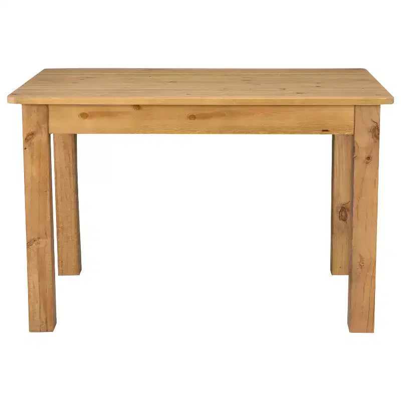 Flash Furniture, rechteckiger Farm-Esstisch aus massivem Kiefernholz, 46 x 30
