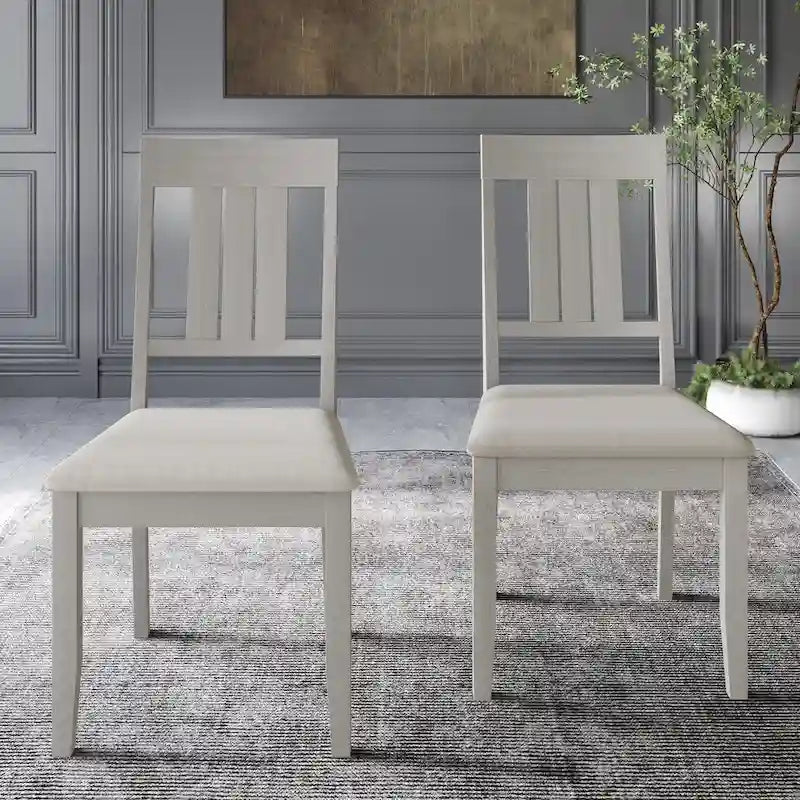 Klasyczny drewniany zestaw jadalniany CraftPorch, 7-elementowy
