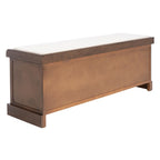 Banc de rangement SAFAVIEH Fiorello avec coussin et 3 tiroirs - 47.3 W x 15 L x 19 H - 47Wx15Dx19H