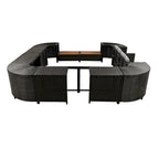 Spa Surround Spa-frame, vierkante modulaire loungeset voor buiten van rotan