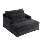 Extra diepe slaapfauteuil van chenille van Polibi