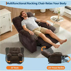 Manual recliner, ergonomic breathable fabric recliner with side pockets, single sofa, suitable for living room bedroom
