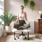 Ergonomiczne krzesło biurowe Pinmoco z siedziskiem na krzyż, regulacją wysokości, obrotem 360, podparciem lędźwiowym, do pracy i biura, dla osób z ADHD