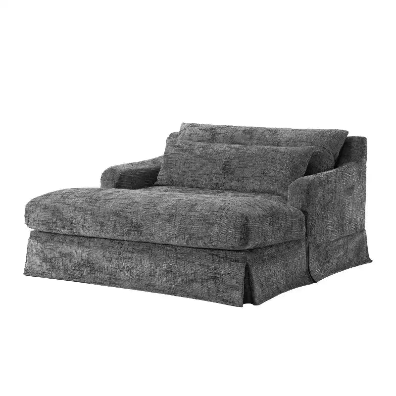 Extra diepe slaapfauteuil van chenille van Polibi