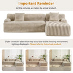 Cloud Sectional Sofa, Modern Upholstered Couch with 2 Throw Pillows, Free-Combined Sofa, Modular Sectional L Shaped Couch