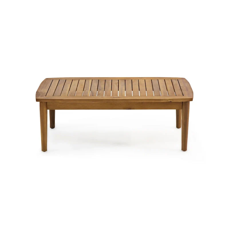 Ensemble de salon de jardin 4 places en bois d’acacia Willowbrook de Christopher Knight Home
