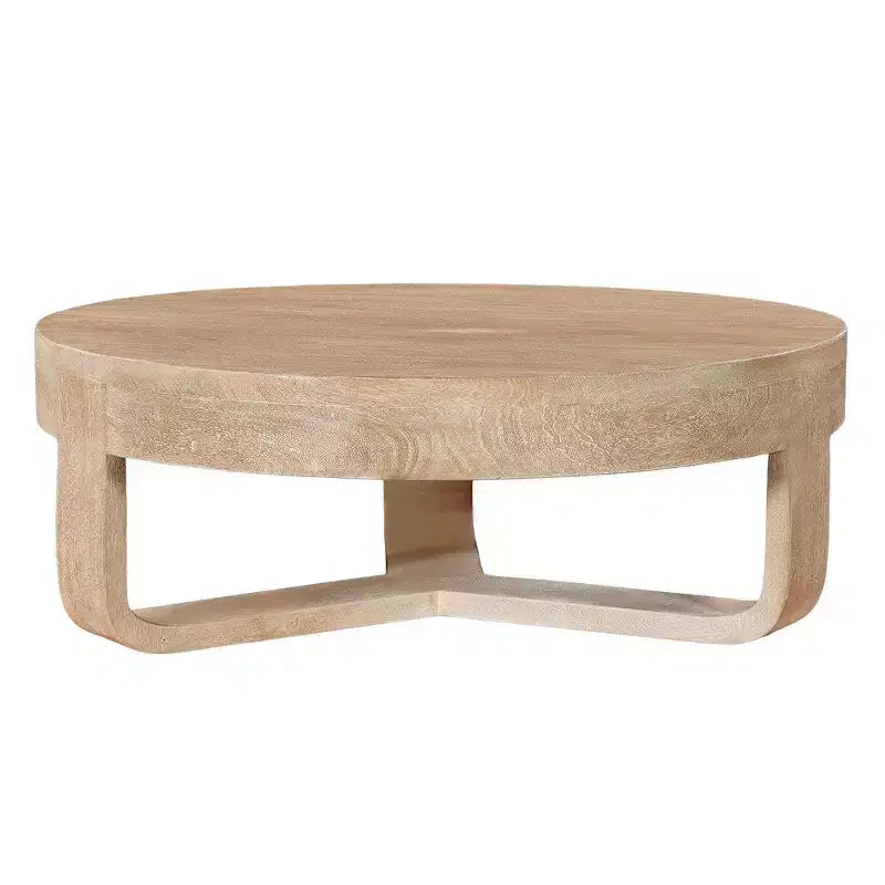 Ronde salontafel van 32 inch met open sledevoet, Royal Hampton