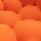 Gebogenes Bubble-Sofa für 2 Personen in Wabenform mit 3D-Textilgewebe fürs Wohnzimmer, Salon oder Apartment
