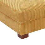 Moderne extra grote poef van ribfluweel