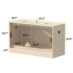 Habitat pour reptiles - terrarium spacieux pour lézards, serpents et plus - 47.2