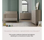 Child Craft Kieran kinderkamerset, 3-delig, met ledikant, dubbele ladekast en commode; inclusief 4-in-1 omvormbaar ledikant