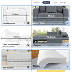 Fauteuil-lit réglable convertible 3-en-1, plusieurs couleurs, pour 1 personne