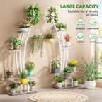 Pflanzenständer für Innenräume, sechsstufiges Blumenregal für Haus und Garten - 2er-Set