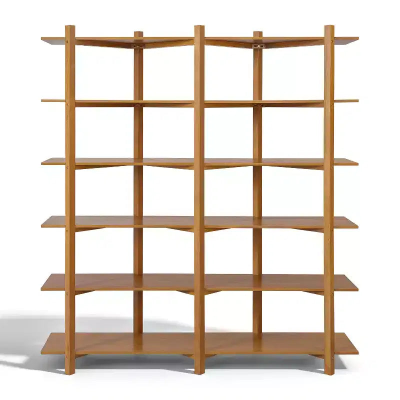 Bibliothèque Christopher Knight Home Elliot moderne en bois, étagère de rangement et d'exposition ouverte à 6 niveaux