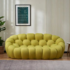 Gebogenes Bubble-Sofa für 2 Personen in Wabenform mit 3D-Textilgewebe fürs Wohnzimmer, Salon oder Apartment