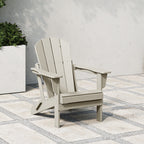 Polytrends Laguna, kleurvaste, weerbestendige, inklapbare Adirondackstoel voor buiten op het terras