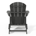 Polytrends Laguna, kleurvaste, weerbestendige, inklapbare Adirondackstoel voor buiten op het terras
