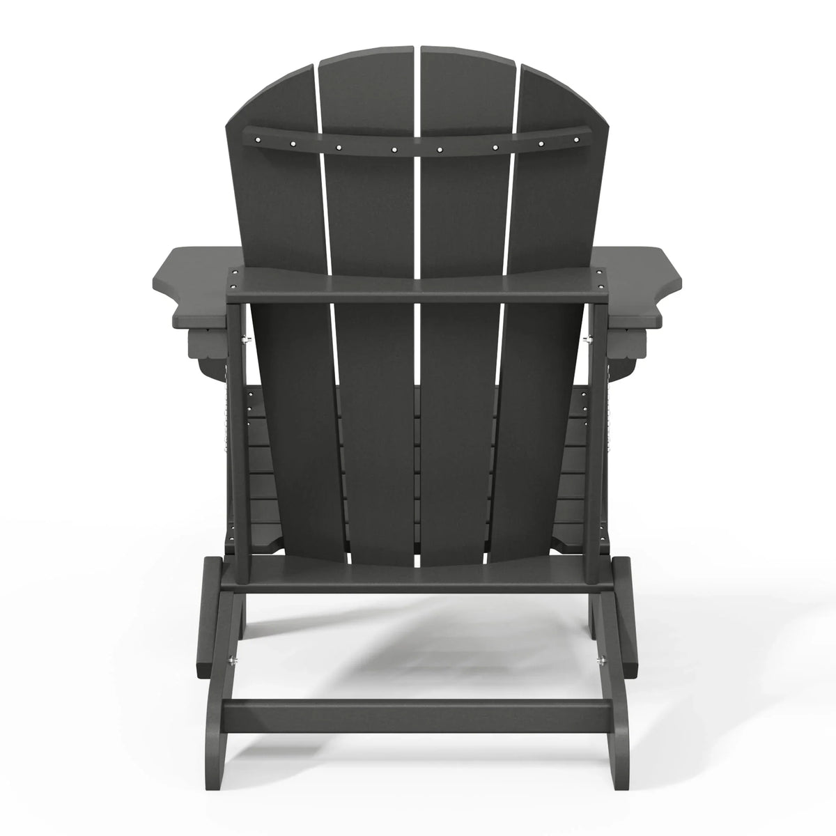 Polytrends Laguna, kleurvaste, weerbestendige, inklapbare Adirondackstoel voor buiten op het terras
