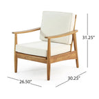Ensemble de salon de jardin 4 places en bois d’acacia Willowbrook de Christopher Knight Home
